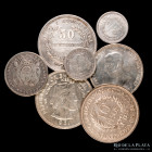 Uruguay. Lote x7 monedas de plata