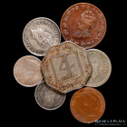 India. Lote x7 (1875-1942) Incluye plata