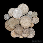 Mundiales. Lote x 24 monedas de plata