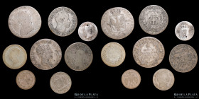Europa. Lote x 8 monedas de plata 1796 a 1893
