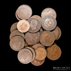Europa. Lote x 25 monedas de cobre. Buen surtido