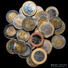 Africa. Lote x 25 monedas bimetalicas. Buen surtido