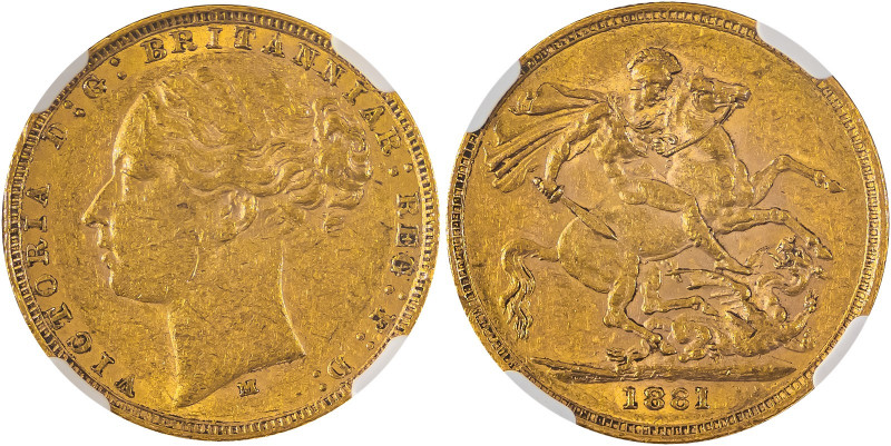 Australia, Victoria, 1837-1901. AV Sovereign, 1881M, Melbourne mint, AGW: 0.2355...