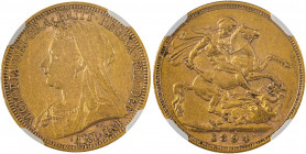 Australia, Victoria, 1837-1901. AV Sovereign, 1894M, Melbourne mint, AGW : 0.2355oz (KM13; S-3875; Fr. 24)	

An example with much surviving underlying...