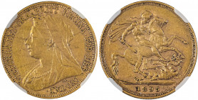 Australia, Victoria, 1837-1901. AV Sovereign, 1895S, Sydney mint, AGW : 0.2355oz (KM13; S-3877; Fr. 23)

Attractive portrait, light scattered marks, s...