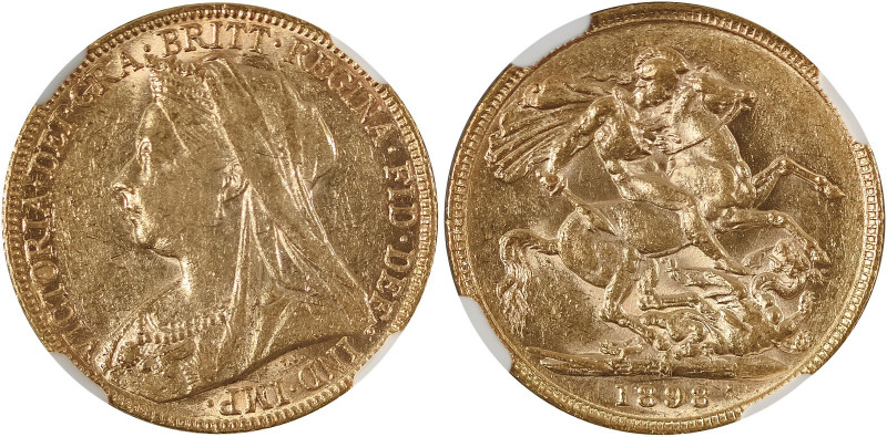 Australia, Victoria, 1837-1901. AV Sovereign, 1898M, Melbourne mint, AGW : 0.235...