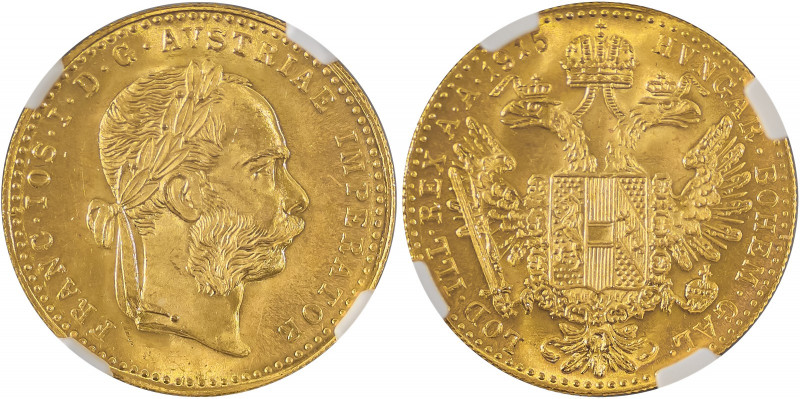 Austria, Franz Joseph I, 1848-1916. AV Ducat, 1915, Restrike, Vienna mint, AGW :...