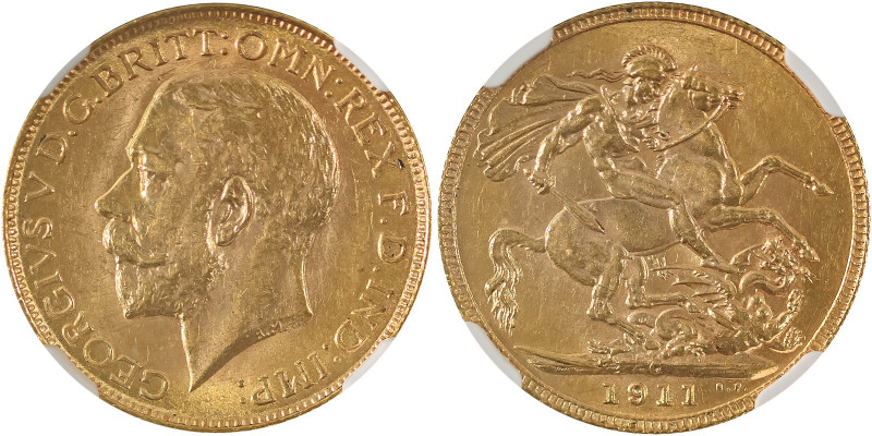 Canada, George V, 1910-1936. AV Sovereign, 1911C, Ottawa mint, AGW : 0.2355oz (K...