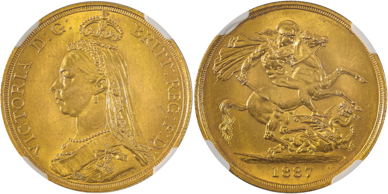 Great Britain, Victoria, 1837-1901. AV 2 Pounds (Sovereign), 1887, London mint, ...