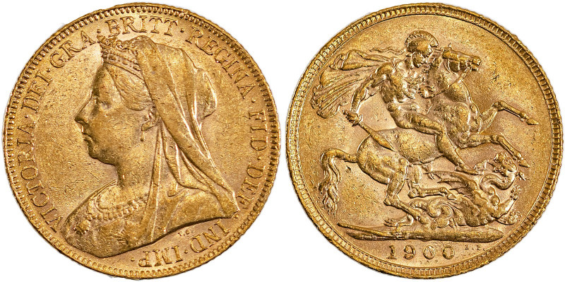 Great Britain, Victoria, 1837-1901. AV Sovereign, 1900, London mint, AGW : 0.235...