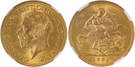 South Africa, George V, 1910-1936. AV Sovereign, 1930SA, Pretoria mint, AGW : 0.2355oz (KM-A22; S-4005; Fr. 5).

Very sharp details and fully lustrous...