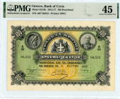Bank of Crete
100 Drachmai, 3 March 1917
S/N A06-64,352
Printer Bradbury Wilkinson & Co.
Pick S154b; Pitidis 252b

Graded Choice Extremely Fine 45 PMG
