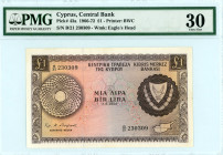 Cyprus Central Bank
Lot of 2 x 1 Pound, 1 August 1966 and 1 May 1978
S/N B/21-230309 and L/96-202809
Pick 43a and 43c

Graded Very Fine 30 PMG and Gem...