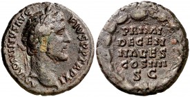 (148 d.C.). Antonino pío. As. (Spink 4310) (Co. 675) (RIC. 853a). 9,77 g. MBC.