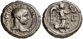 (219-220 d.C.). Eliogábalo. Alejandría. Tetradracma de vellón. (Spink 7617 var) (Kampmann-Ganschow 56.28). 12,93 g. MBC.