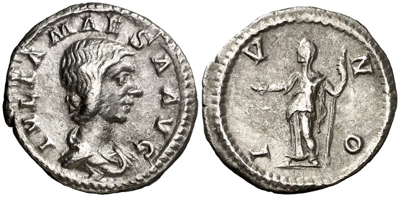 (218-220 d.C.). Julia Maesa. Denario. (Spink 7750) (S. 16) (RIC. 254). 2,08 g. M...