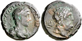 (234-235 d.C.). Alejandro Severo. Alejandría. Tetradracma de vellón. (Spink falta) (Kampmann-Ganschow 62.217). 13,24 g. MBC-.