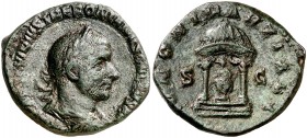 (252 d.C.). Treboniano Galo. Sestercio. (Spink 9671) (Co. 50) (RIC. 110a). 17,21 g. MBC+.