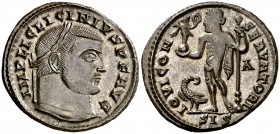 (313-315 d.C.). Licinio padre. Siscia. Follis. (Spink 15211) (Co. 67) (RIC. 8). 4,03 g. EBC-.