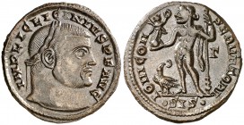(315-316 d.C.). Licinio padre. Siscia. Follis. (Spink 15212) (Co. 66) (RIC. 17). 3,14 g. MBC+.