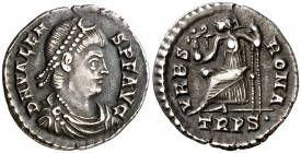 (368-375 d.C.). Valente. Treveri. Siliqua. (Spink 19675) (S. 109a) (RIC. 27e1). 2,06 g. MBC+.