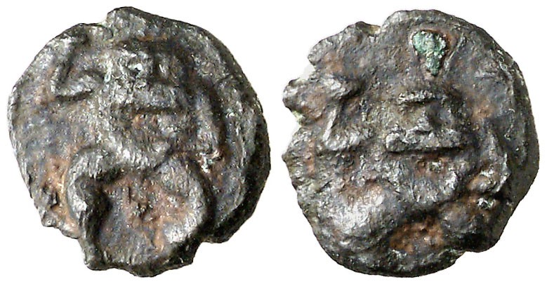 Ibsim (Eivissa). 1/8 de calco. (FAB. 913) (ACIP. 702). 1,06 g. Ex Áureo 07/03/01...