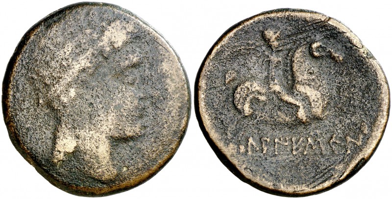 Laiescen (en Barcelona). As. (FAB. 1660) (ACIP. 1324). 19,87 g. Muy escasa. BC-/...