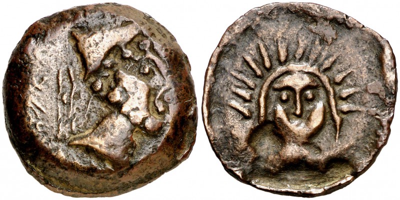 Malaca (Málaga). As. (FAB. 1727) (ACIP. 786). 12,19 g. MBC+.