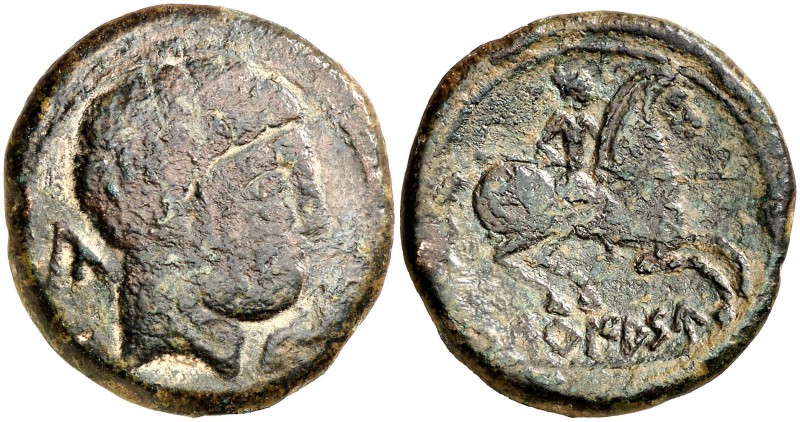 Turiasu (Tarazona). As. (FAB. 2424) (ACIP. 1708). 12,72 g. Muy escasa. MBC-.