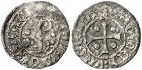 Comtat d'Urgell. Pere d'Aragó (1347-1408). Agramunt. Diner de bàcul. (Cru.V.S. 134) (Cru.C.G. 1951). 0,63 g. Escasa. MBC-.