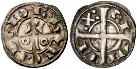 Alfons I (1162-1196). Barcelona. Diner. (Cru.V.S. 296) (Cru.C.G. 2100). 0,87 g. Bella. EBC-.