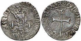 Alfons IV (1416-1458). Mallorca. Dobler. (Cru.V.S. 856) (Cru.C.G. 2897). 1,01 g. Leyendas parcialmente visibles. MBC.