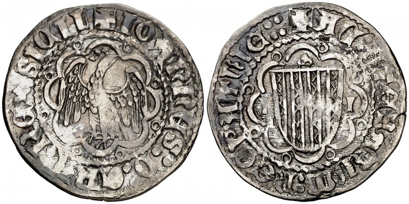 Joan II (1458-1479). Sicília. Pirral. (Cru.V.S. 972 var) (Cru.C.G. 3011 var). 2,...