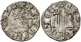 Alfonso XI (1312-1350). Coruña. Cornado. (AB. 343). 0,82 g. Escasa. MBC.