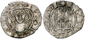 Pedro I (1350-1368). Burgos. Cornado. (AB. 396). 0,81 g. Escasa. MBC.