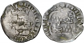 Enrique II (1368-1379). ¿Salamanca? Real de vellón de busto. (AB. 441). 3,17 g. Rara. BC+.