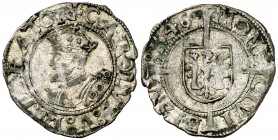 1546. Carlos I. Besançon. 1/2 carlos. (Vti. falta). 0,81 g. MBC.