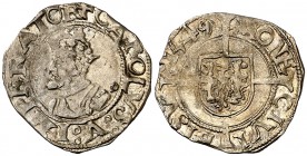 1549. Carlos I. Besançon. 1/2 carlos. (Vti. falta). 0,87 g. MBC+.