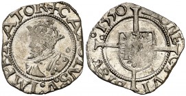 1550. Carlos I. Besançon. 1/2 carlos. (Vti. falta). 0,81 g. MBC+.