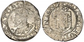1549. Carlos I. Besançon. 1 carlos. (Vti. falta). 1,27 g. MBC+.