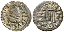s/d. Felipe III. Granollers. 1 diner. (Cal. 694) (Cru.C.G. 3742b). 0,50 g. MBC-/MBC.