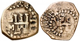 (16)03. Felipe III. Granada. M. 2 maravedís. (Cal. 692). 1,36 g. Escasa. MBC-.
