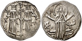 (ca. 1350). Bulgaria. Alejandro y Miguel. Gros. (Ratto 2679) (Mitchiner W. of I. 2339). 1,90 g. AG. EBC-.