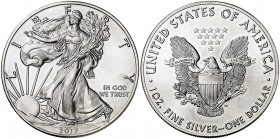 2017. Estados Unidos. AG. Lote de 20 monedas de 1 dólar "Liberty" - (1 onza) en cartucho original. S/C.