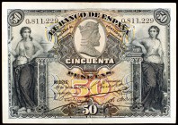 1907. 50 pesetas. (Ed. B103). 15 de julio. MBC-.