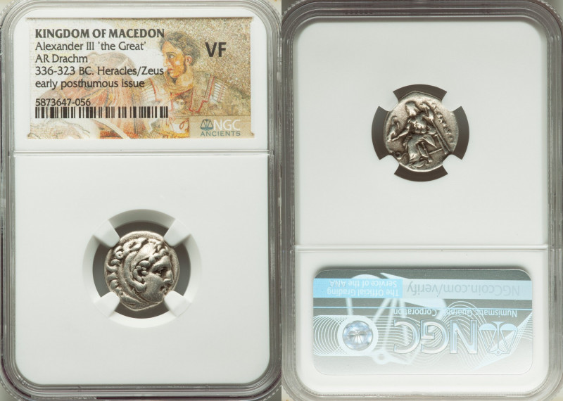 MACEDONIAN KINGDOM. Alexander III the Great (336-323 BC). AR drachm (17mm, 5h). ...