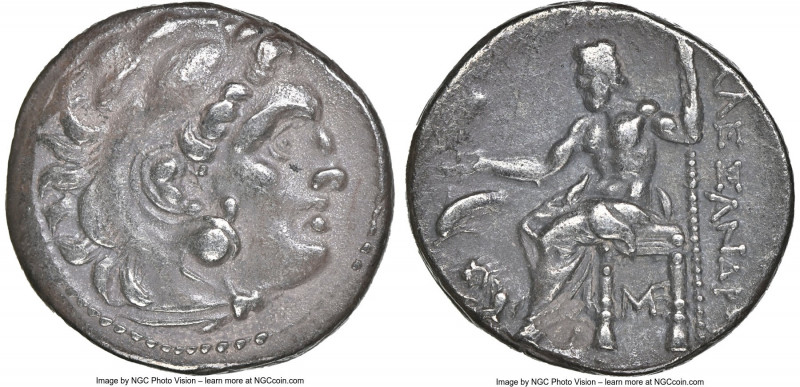 THRACIAN KINGDOM. Lysimachus (305-281 BC). AR drachm (17mm, 4h). NGC XF. Posthum...