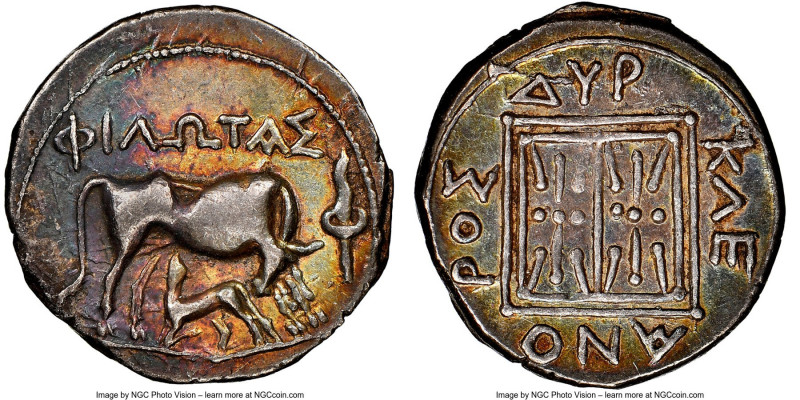 ILLYRIA. Dyrrhachium. Ca. 3rd-1st centuries BC. AR drachm (17mm, 9h). NGC Choice...