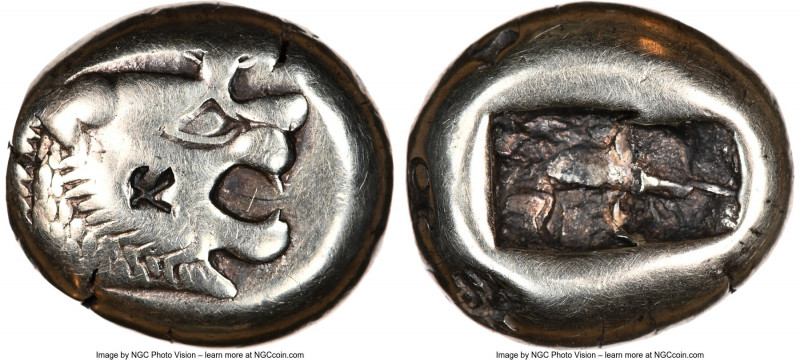 LYDIAN KINGDOM. Alyattes or Walwet (ca. 610-546 BC). EL third-stater or trite (1...