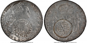 Minas Gerais. João Prince Regent Counterstamped 960 Reis ND (1808) VF Details (Cleaned) NGC, Minas Gerais mint, KM242. Counterstamp (XF Standard) on (...